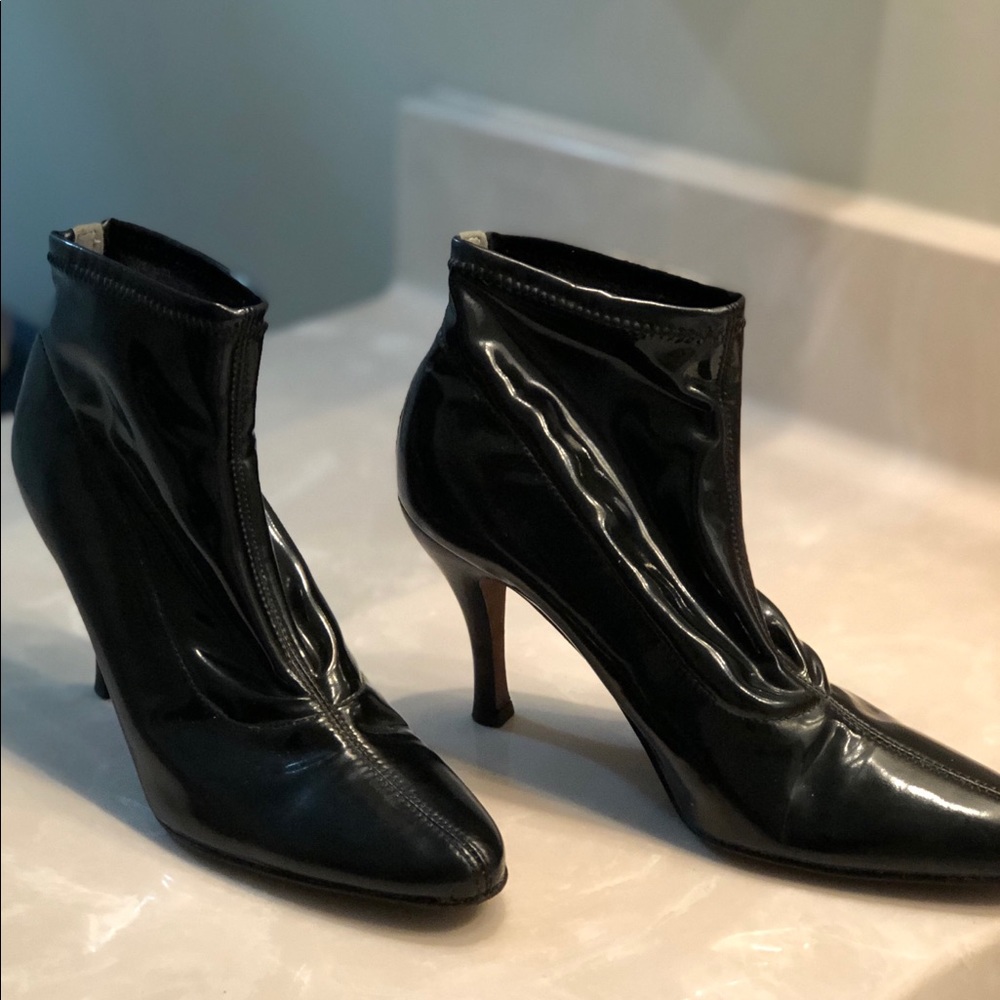 Donald Pliner Latex Boots!